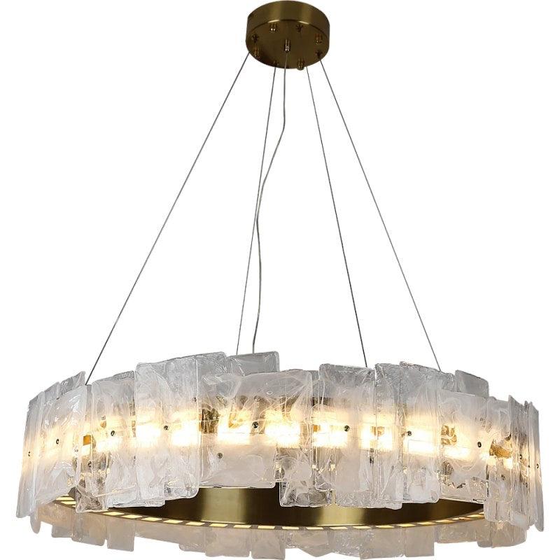 Modern Oil Chandelier With 3 Lights - 55 W By Alhome - HA/C5647/800CR+3CO - ALHOME