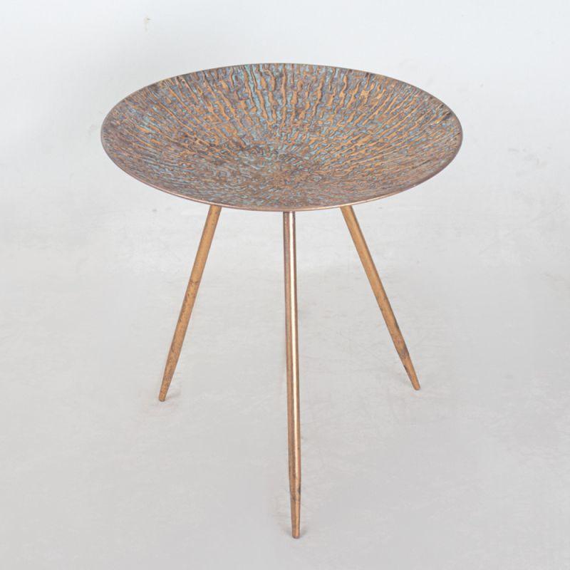 Metal Shell Table In Antique Gold By Alhome - ALHOME