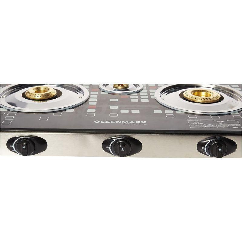 Olsenmark Tempered Glass Double Burner Gas Stove - OMK2225 - .com - Your Destination for Baby & Mother Needs in Saudi Arabia