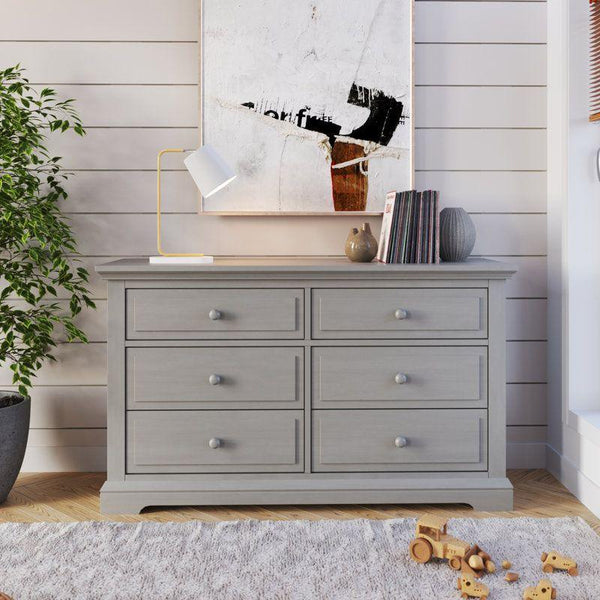 Kids Dresser: 142x40x84 Wood, Grey by Alhome - ALHOME