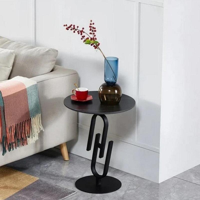 Metal Side Table Black - 50x60 cm By Alhome - ALHOME