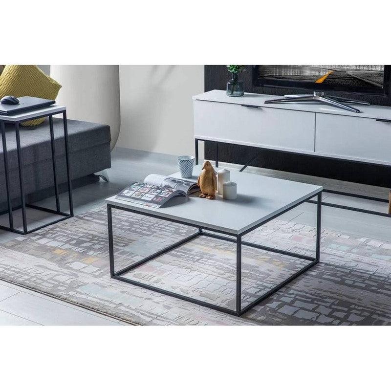 Coffee Table 70x70x40 cm - Black & White By Alhome - ALHOME