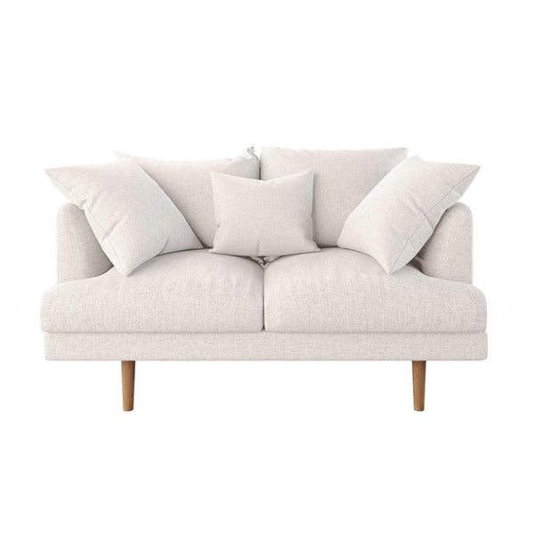 Velvet 2-Seater Sofa in Elegant Beige By Alhome - ALHOME