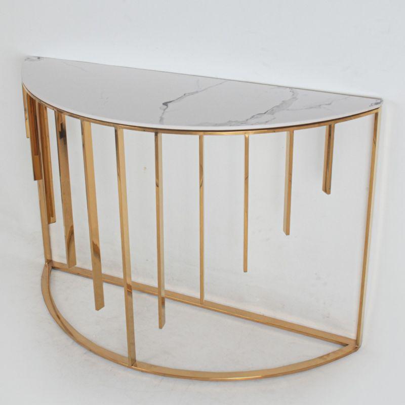 Wooden And Metal Elegant Console - Gold By Alhome - ALHOME