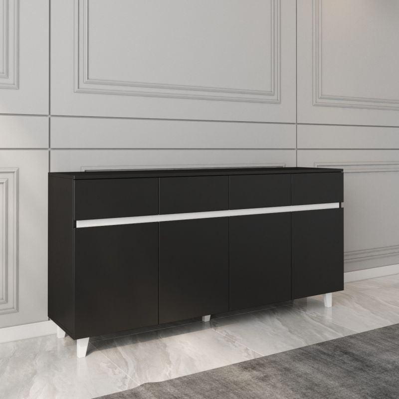 Black and White Console Storage Unit By Alhome - ALHOME