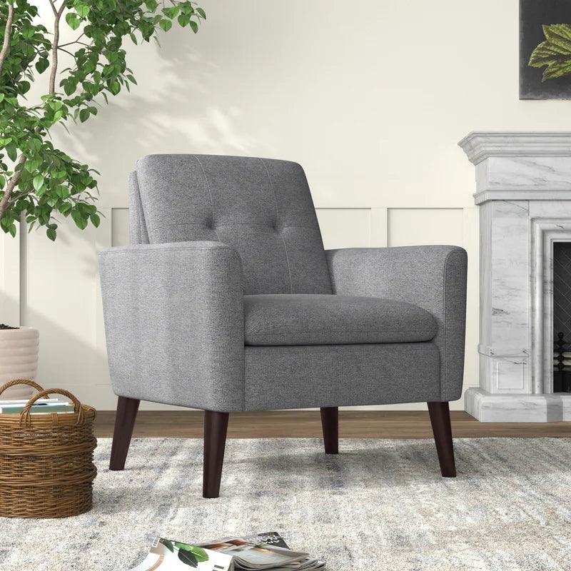 Gray Linen Chair By Alhome - ALHOME