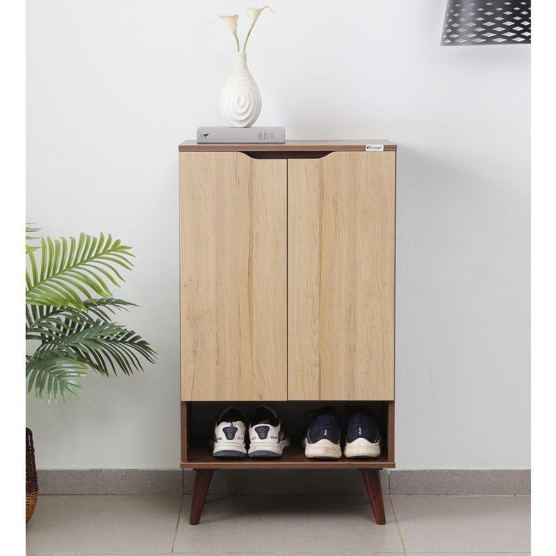 Compact Vertical Elegance: Compressed Wood Shoe Rack By Alhome - ALHOME