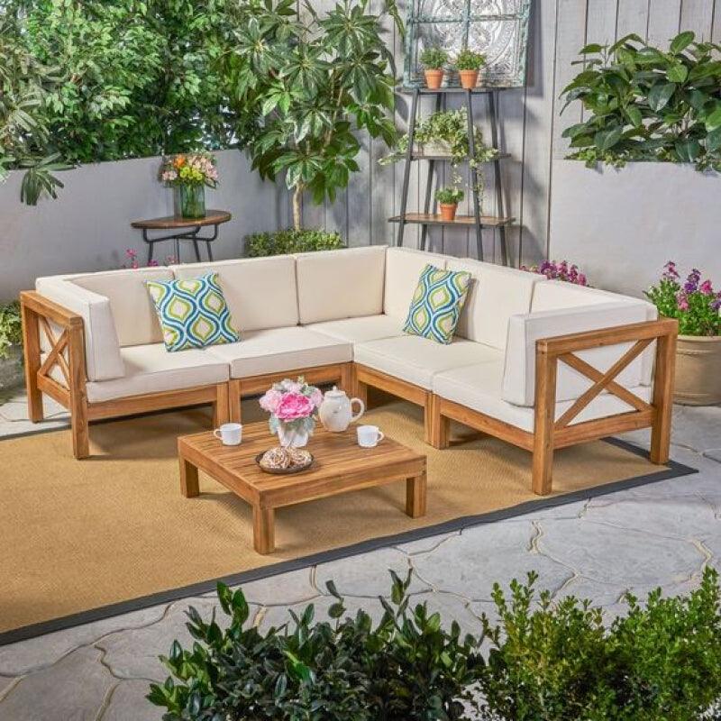 Alpena 2-Piece White Outdoor Seating Set By Alhome - Zrafh.com - Your Destination for Baby & Mother Needs in Saudi Arabia