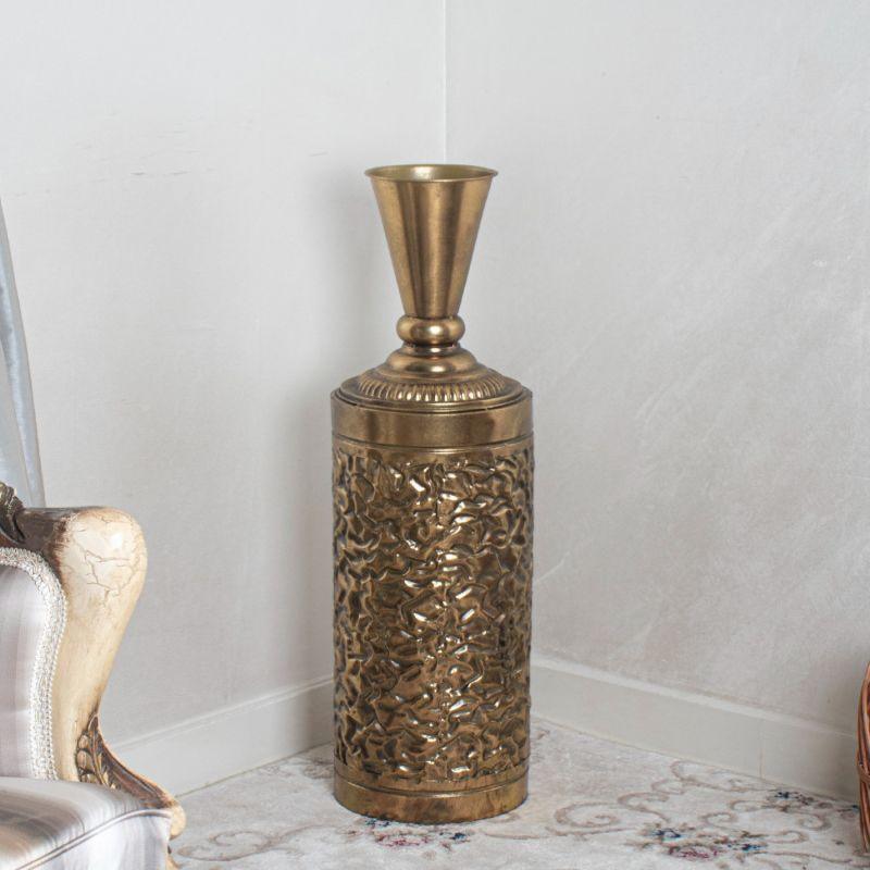 Metal Decoration Vase 83 cm - Bronze By Alhome - ALHOME