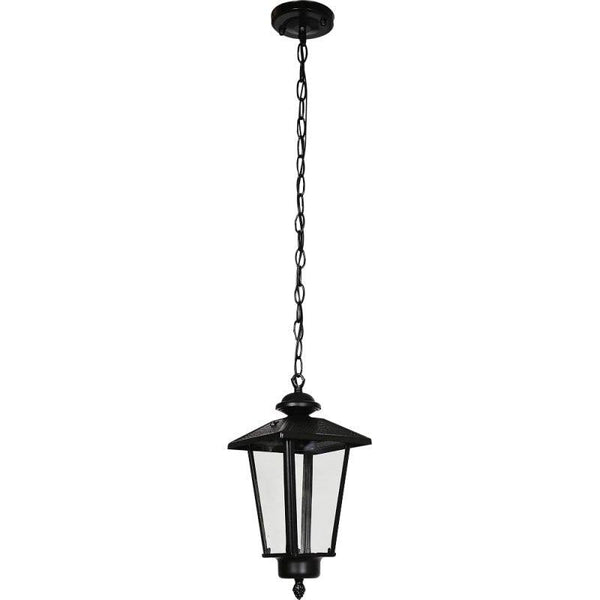 Outdoor Hanging Lantern - Modern Single - Black - By Alhome - ALHOME