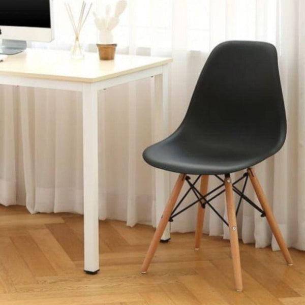 Modern Arm Chair Wood & Plastic - Black By Alhome - ALHOME