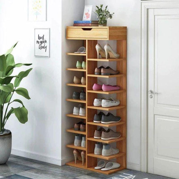 Beige Shoe Rack For A Stylish Haven for Your Footwear By Alhome - ALHOME