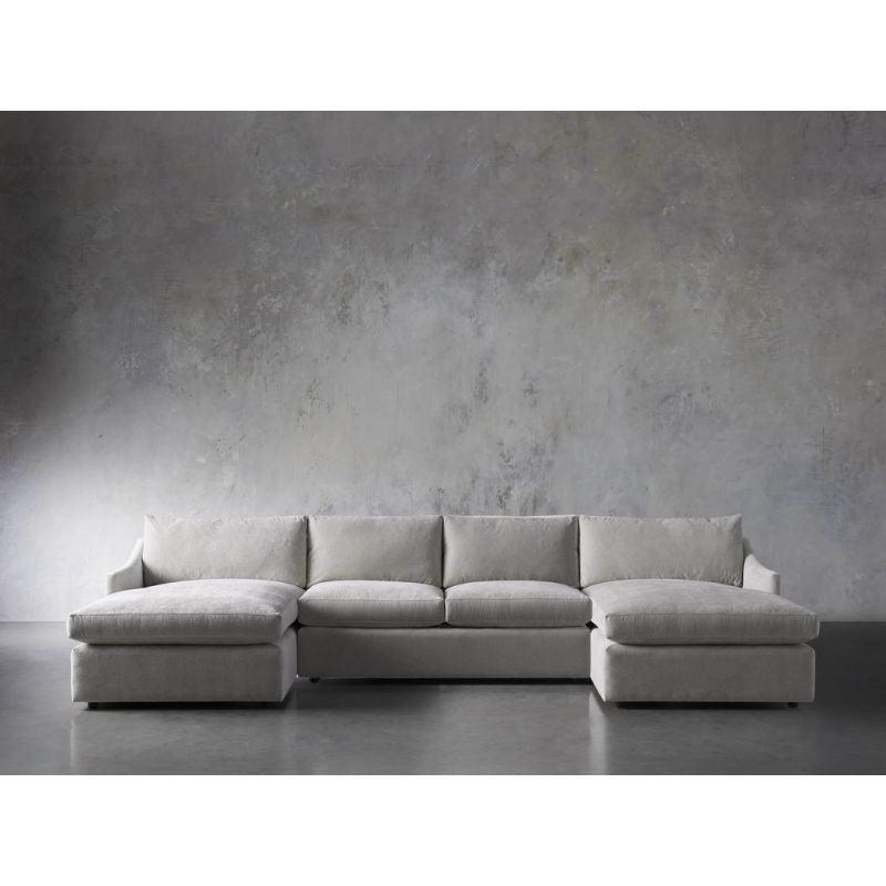 Modern Elgeant Boucle U-Shape Sofa - 360x166x85x85 cm - By Alhome - ALHOME