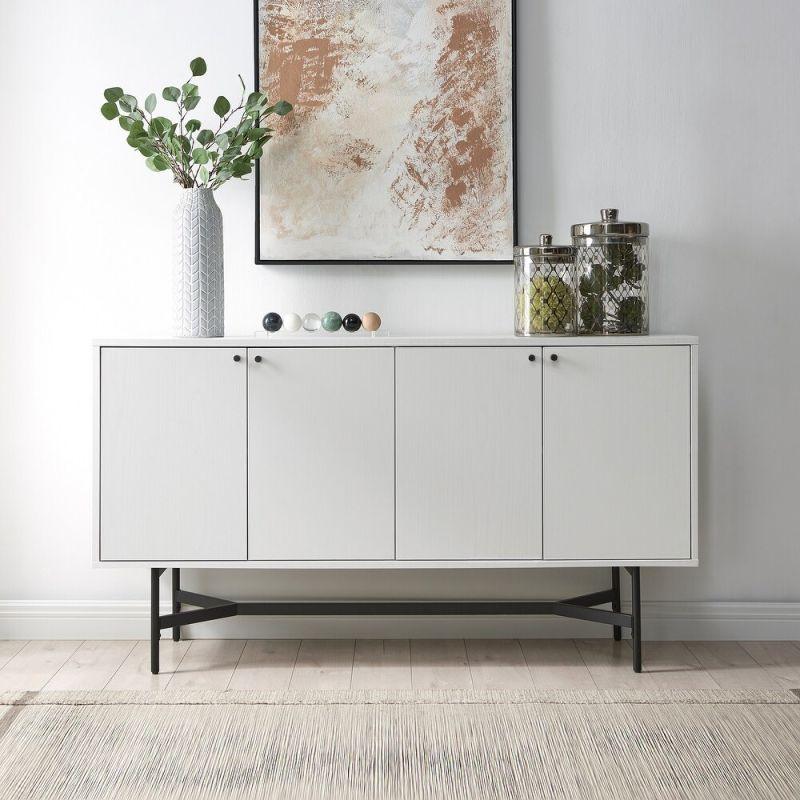 Contemporary White MDF Buffet by Alhome - ALHOME