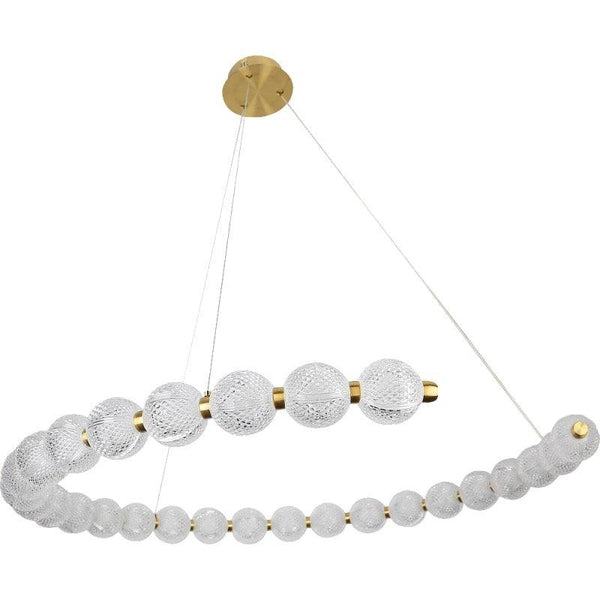 Modern Oil Chandelier, 3 Lights, 42 Watts, By Alhome - 100 cm - ALHOME