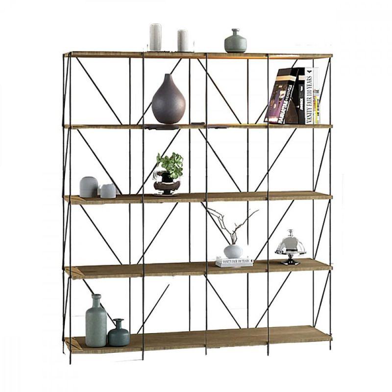 Multi-Use Malaysian Wood Shelving Unit - 5 Layers - By Baity - ALHOME