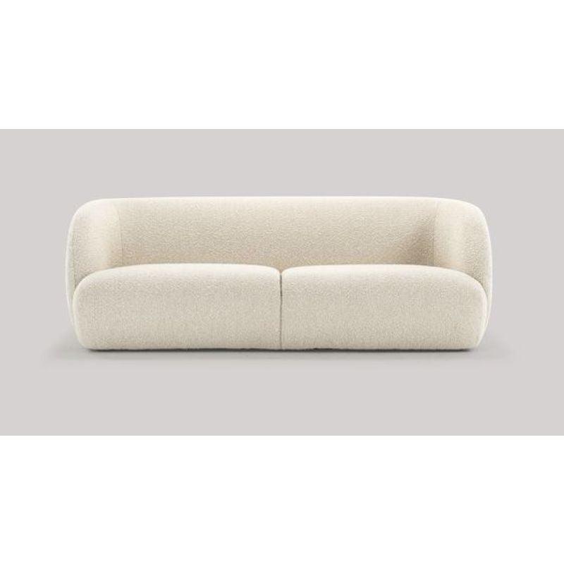 Alhome beige Boucle 3 Seater Sofa - 110110884 - ALHOME