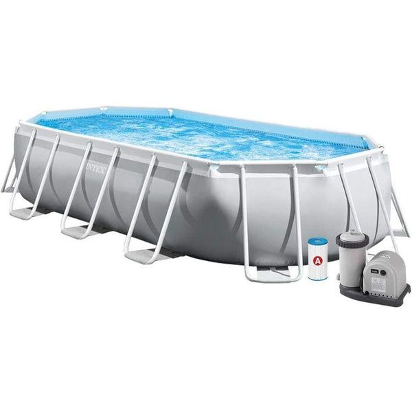 Intex Prism Frame Oval Pool Set - .com - Your Destination for Baby & Mother Needs in Saudi Arabia