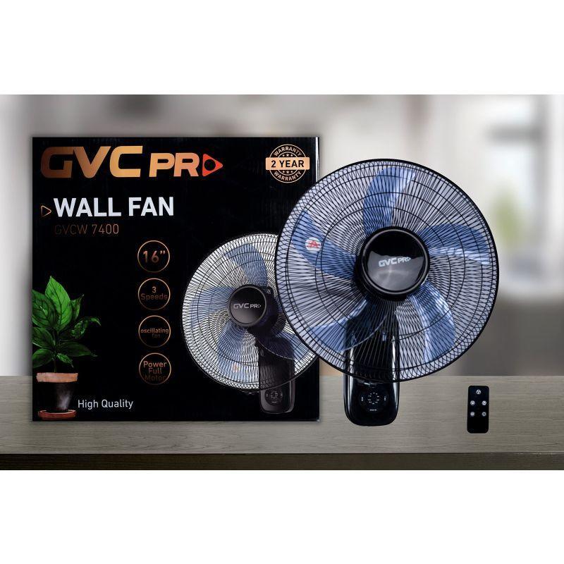 Electric Wall Fan With Remote - 16 Inches - 60 Watts - TKNOGY