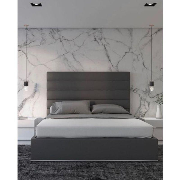 Royal Collection: Swedish Wood King Bed - Regal Grey Majesty (160x200x150) by Alhome - ALHOME