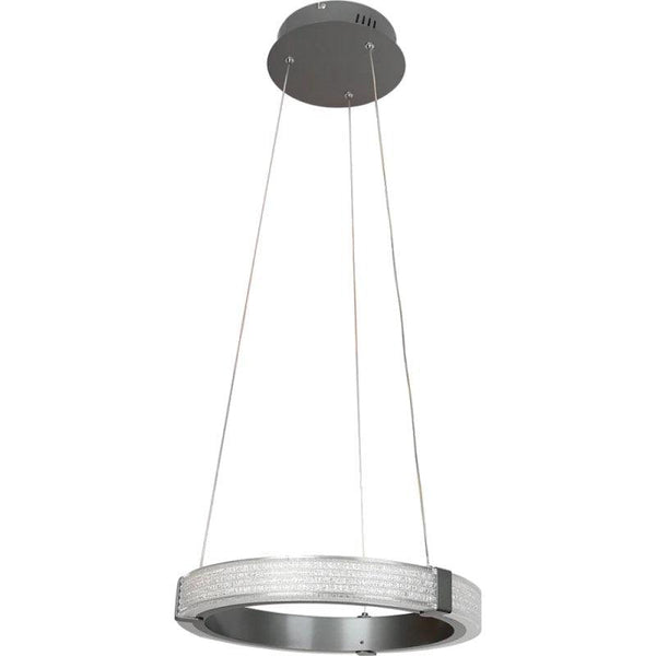 Modern Ring Chandelier With 3 Lights - 48 Watts - Gray - By Alhome - ALHOME