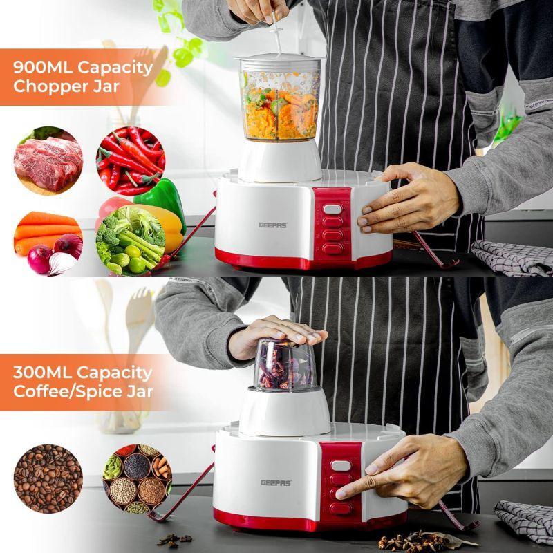 Geepas 4-In-1 Food Processor 600W - GSB9890 - .com - Your Destination for Baby & Mother Needs in Saudi Arabia