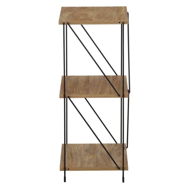 Multi-Use Shelving Unit From Malaysian Wood - 3 Layers - By Baity - ALHOME