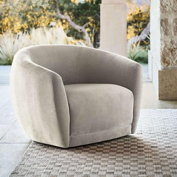 Velvet Accent Chair in Elegant Grey By Alhome - ALHOME