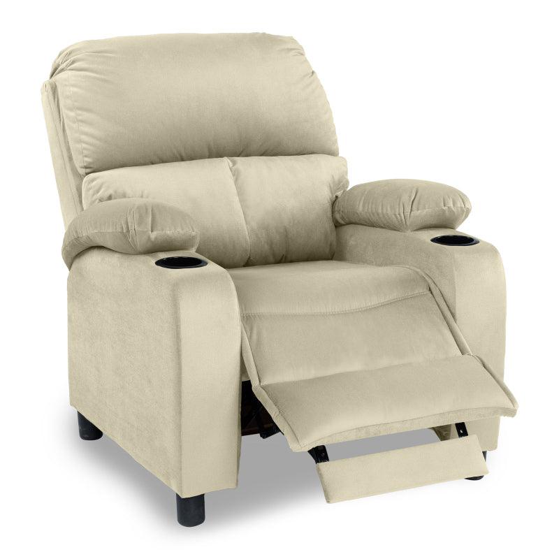 Velvet Classic Cinematic Recliner Chair with Cups Holder - NZ70 by In House - ALHOME