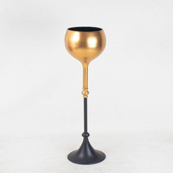 In The Market There Is An Elegant Corner - Iron - Medium - Black Base - Gold - By Alhome - ALHOME