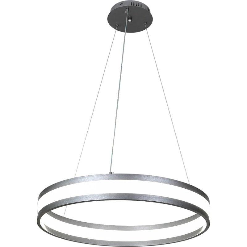 Modern Grey Chandelier With 3 Lights - 48 W By Alhome - HA/C5725/600GY+3CO - ALHOME