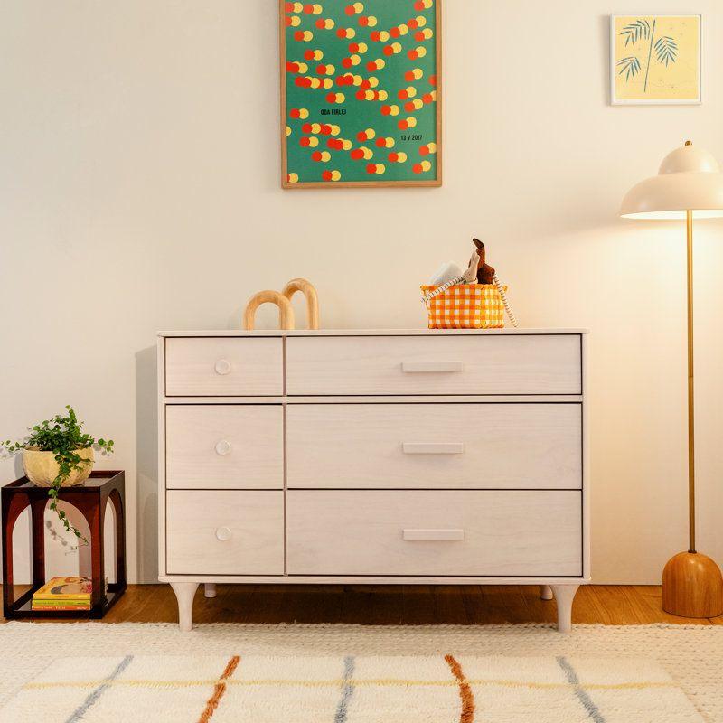 Kids Dresser: 120x48x84 Wood, Beige by Alhome - ALHOME