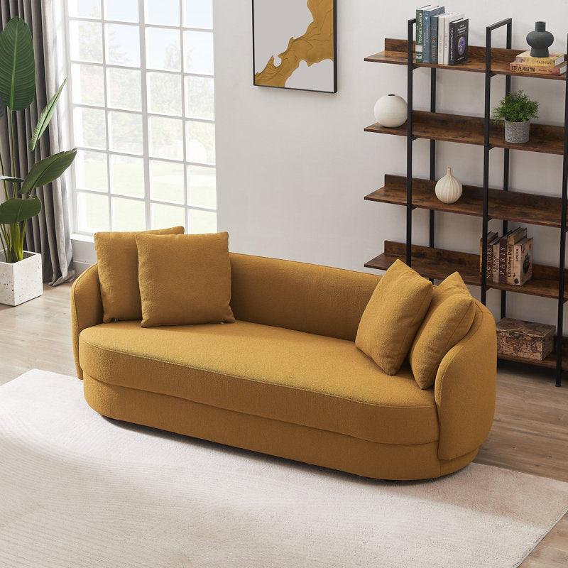 Rich Camel 3-Seater Boucl√© Sofa By Alhome - ALHOME