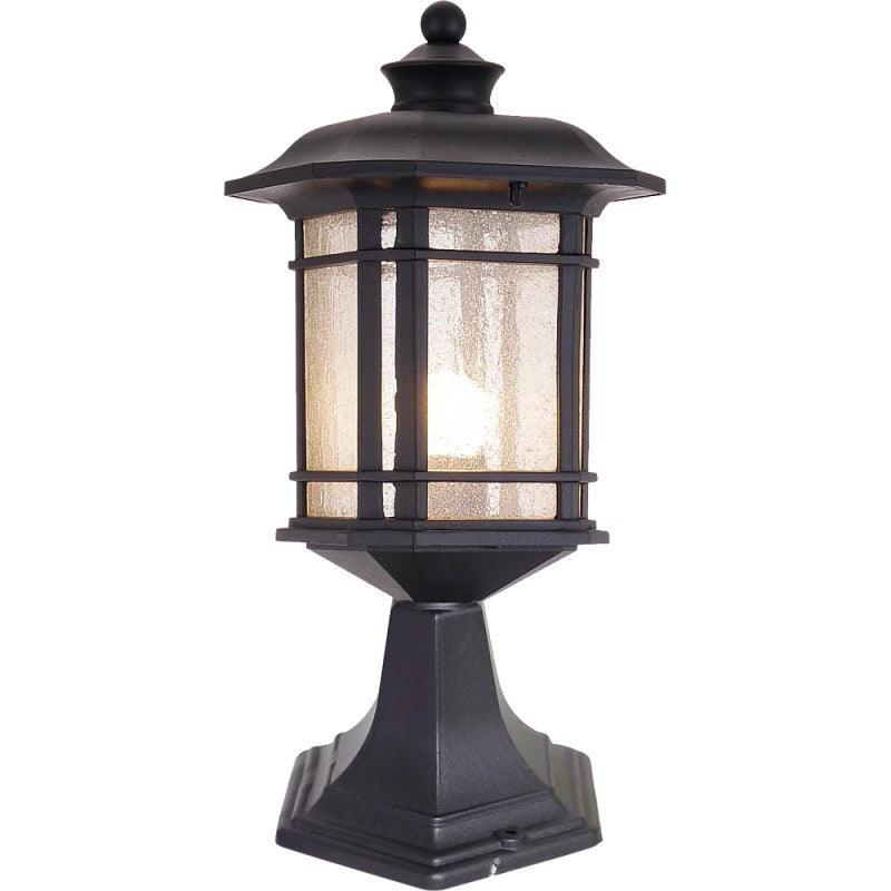 Glass Lantern - Black - 6162/S/Bk - By Alhome - ALHOME