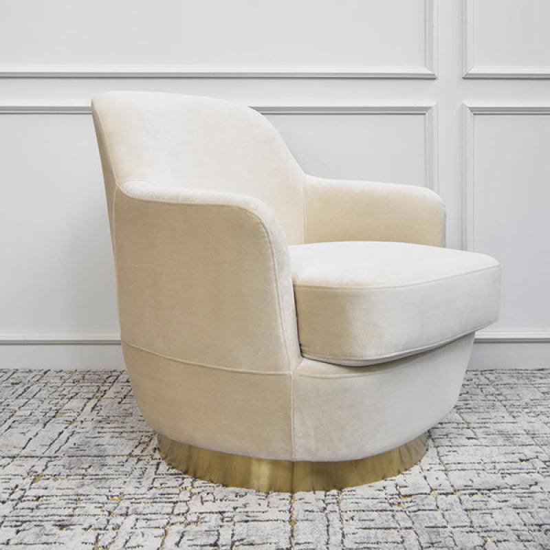 Cozy Accent Chair in Elegant Beige By Alhome - ALHOME