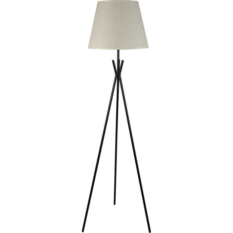 Modern Black Floor Stand - Size 120 Cm - Lamp Base Size E27 By Alhome - ALHOME