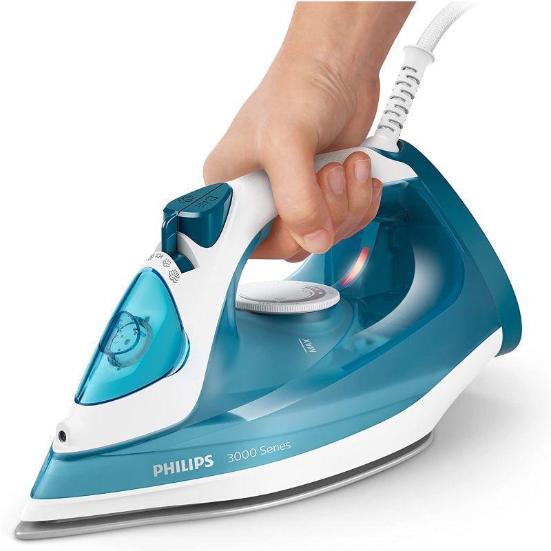 Philips 3000 Series Ceramic Steam Iron 2100W 300 ml - White & Blue - DST3011/26 - 