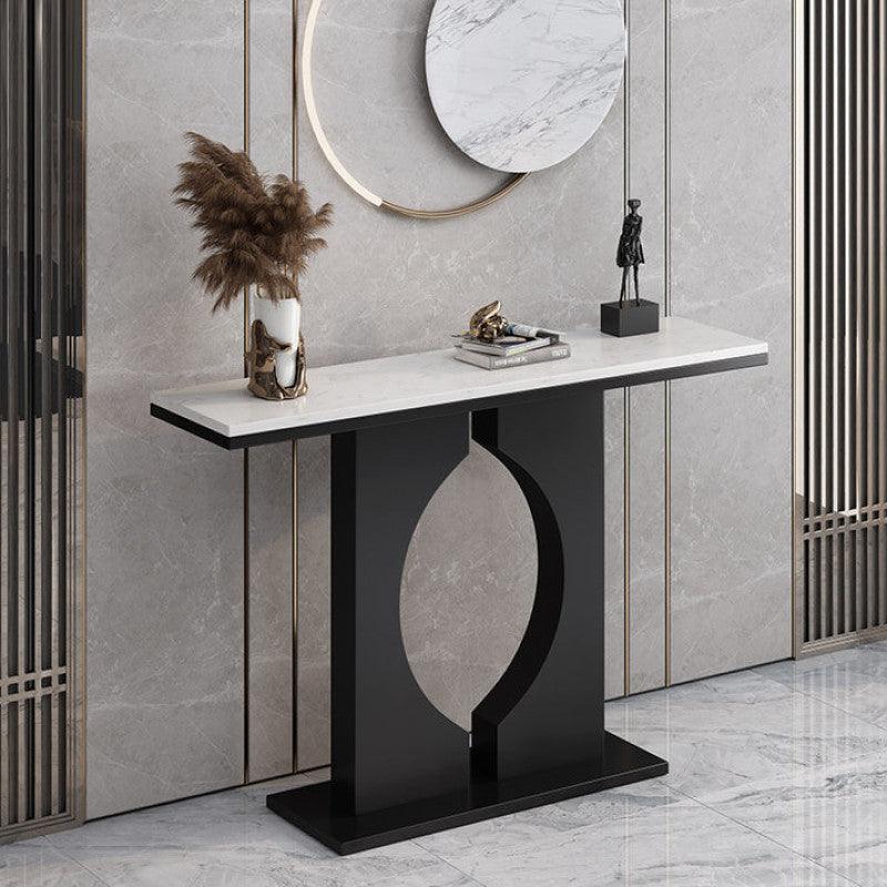 Luxe Wood and Marble Console Table By Alhome - ALHOME