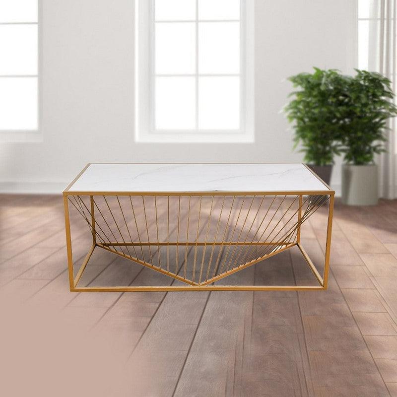 Coffee Table 120x60x50 cm - Gold By Alhome - ALHOME