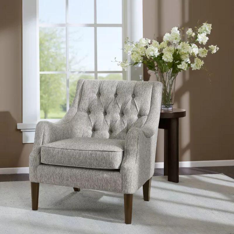 Modern Luxurious Linen Arm Chair - 90x85x85 cm - By Alhome - ALHOME