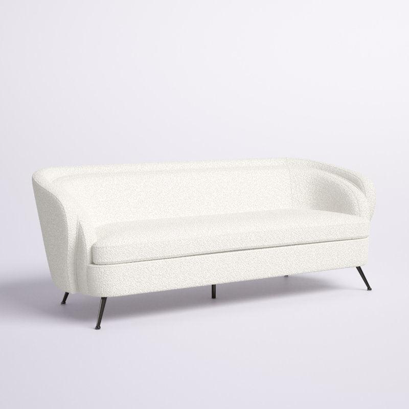 Pure Elegance: 3-Seater Boucl√© Sofa in White By Alhome - ALHOME