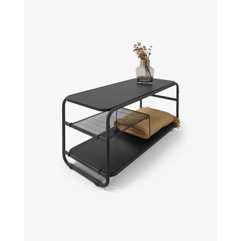 Black Engineered Wood Console - Size: 98x40x45 By Alhome - ALHOME