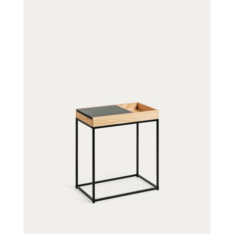 Beige Engineered Wood Side Table - Size: 100x30x40 By Alhome - ALHOME