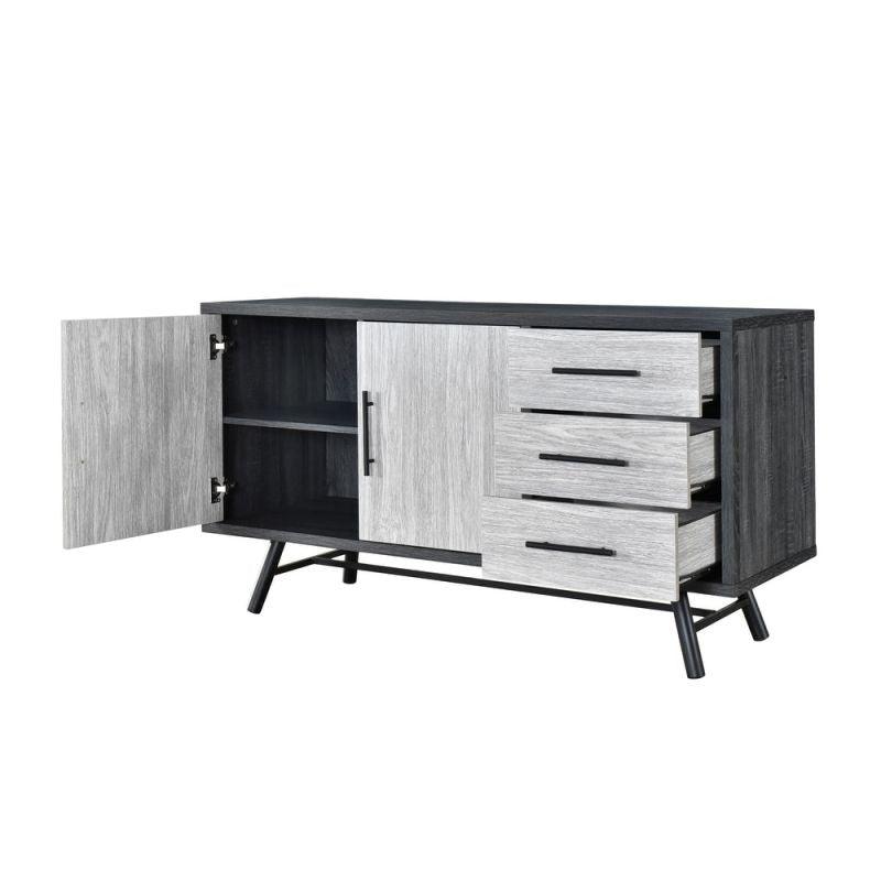 Contemporary Grey MDF Buffet by Alhome - 110113088 - ALHOME