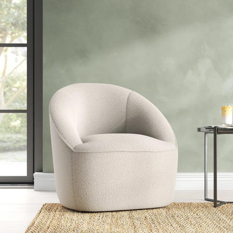 Beige Bouclé Chair By Alhome - ALHOME