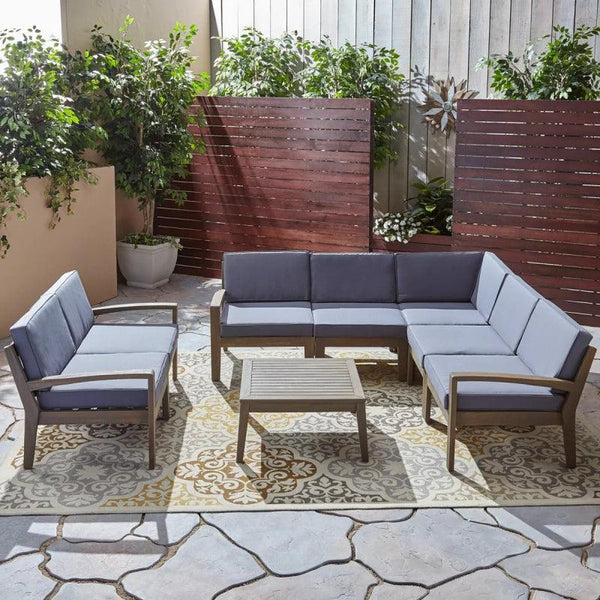 NatureTrail 3-Piece Gray Outdoor Seating Set By Alhome - Zrafh.com - Your Destination for Baby & Mother Needs in Saudi Arabia