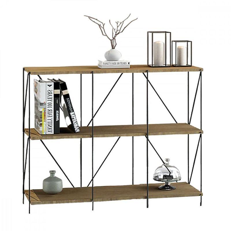 Multi-Use Shelving Unit From Malaysian Wood - 3 Layers - By Baity - ALHOME