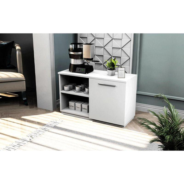 White Coffee Corner For Contemporary Elegance By Alhome - ALHOME