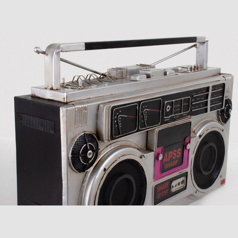 Decoration Metal Radio - Silver By Alhome - ALHOME