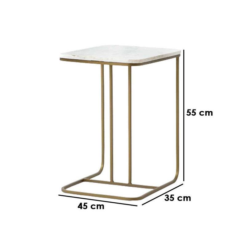 Side Table 55x35x45 cm - Gold By Alhome - ALHOME